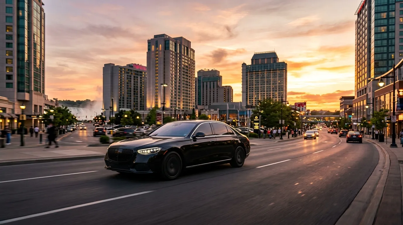 Luxury executive car providing reliable corporate transportation in Niagara Falls.