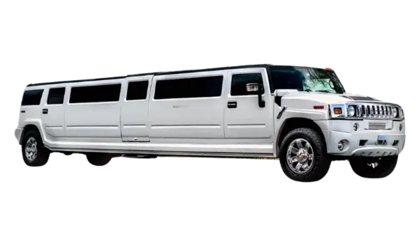 White Hummer limousine